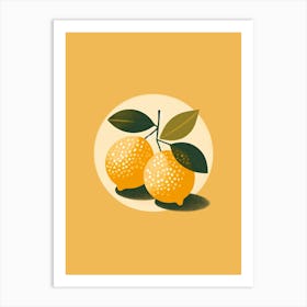 Two Lemons Aesthetic  Art Print