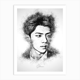 Sehun Exo Art Print