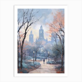 Winter City Park Painting Balboa Park San Diego 2 Art Print