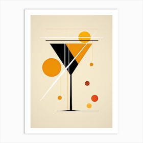 Mid Century Modern Sidecar Floral Infusion Cocktail 1 Art Print