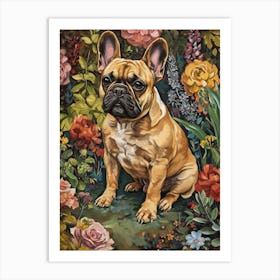 French Bulldog Acrylic Painting 3 Art Print