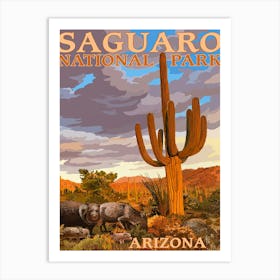 Saguaro National Park 1 Art Print