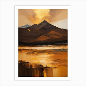 Sunrise Over The Mountains 5 Art Print