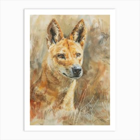 Dingo Pastel Watercolour 1 Póster