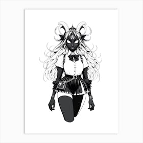 Gothic Succubus (A) Art Print