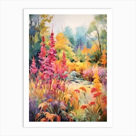 Autumn Gardens Painting Chanticleer Garden 3 Art Print