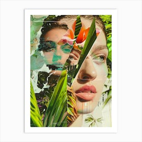 collage artwotk Art Print