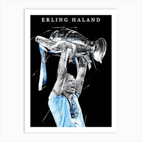 Erling Braut Haland Manchester City Art Print