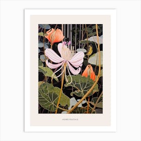 Flower Illustration Honeysuckle 3 Poster Art Print