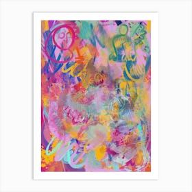 Abstract Street Art colorful Art Print