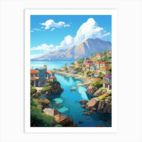 Hermanus Cartoon 1 Art Print