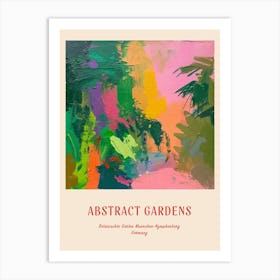 Colourful Gardens Botanischer Garten Muenchen Nymphenburg Germany 2 Red Poster Art Print