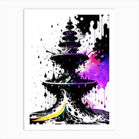 Fountain Of Rainbows Art Print