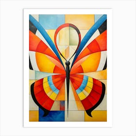 Butterfly Abstract Pop Art 6 Art Print