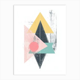 Abstract Triangles Art Print