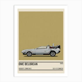 Back To The Future Car Movie Art Print