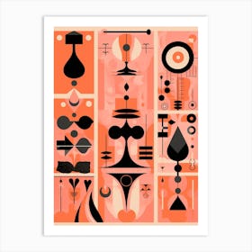 Symbols And Icons Geometric Abstract 6 Art Print