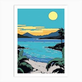 Minimal Design Style Of Seychelles 6 Art Print