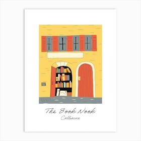 Collioure The Book Nook Pastel Colours 4 Poster Art Print