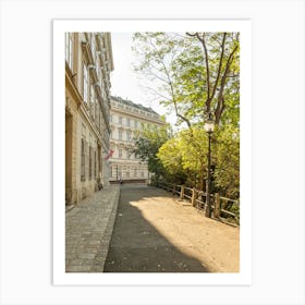 Street Scene In Old Town of Vienna Art Print