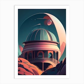 Observatory Comic Space Space Art Print