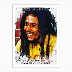 Bob Marley Quotes Art Print