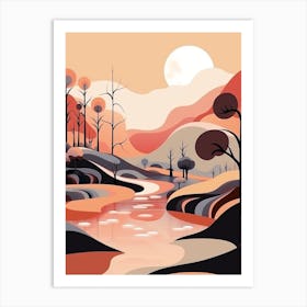 Fantasy Abstract Minimalist 9 Art Print