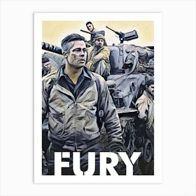 Fury army Art Print