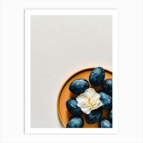 Easter Eggs On A Plate Art Print