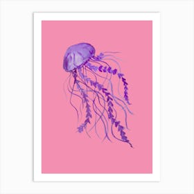 Purple Jellyfish Art Print