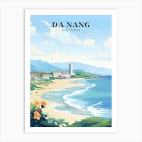 Retro Travel Wall Art Da Nang Art Print