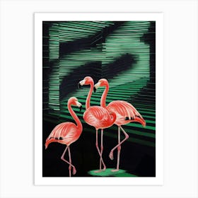 Flamingos 1 Art Print