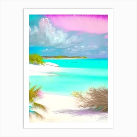 Great Exuma Bahamas Soft Colours Tropical Destination Art Print