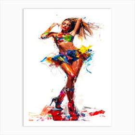 Top Model Look - Runway Model Poses Art Print