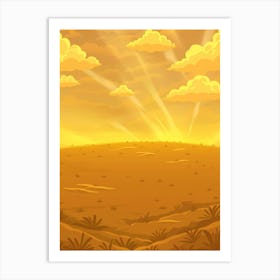 Desert Landscape 42 Art Print