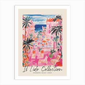 Palermo, Sicily   Italy Il Lido Collection Beach Club Poster 1 Art Print