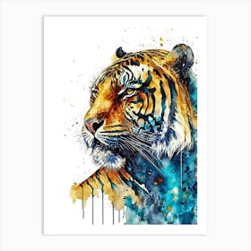 Tiger Water Color Art Print