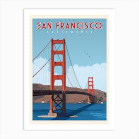 San Francisco Travel Poster Art Print