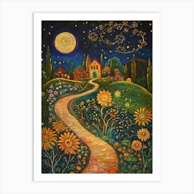 Path To The Moon 3 Art Print