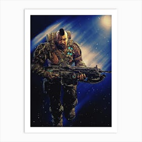 Light Of Heroes ― Marcus Fenix Games Gears Of War Art Print