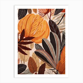Fall Botanicals Leaves Art Print