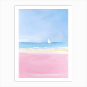 Pink Beach Art Print