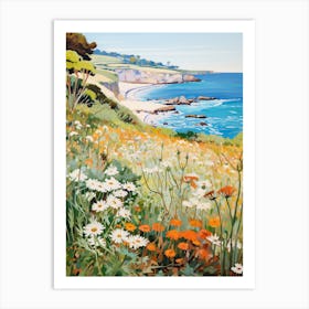 Mediterranean Seaside Meadow - expressionism Art Print