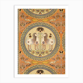 Vintage Arabesque Decoration, Plate No 1 Art Print