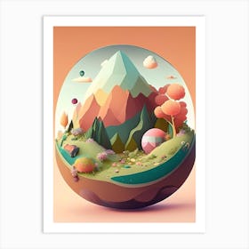 Terraforming Kawaii Kids Space Art Print