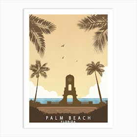 Palm Beach FloridaTravel Poster Art Print