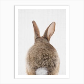 Peekaboo Bunny Tail Art Print