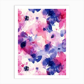 Watercolor Flowers 21 Art Print