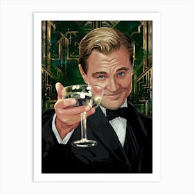 The Great Gatsby Dicaprio Art Print