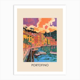 Portofino Italy 13 Vintage Travel Poster Art Print